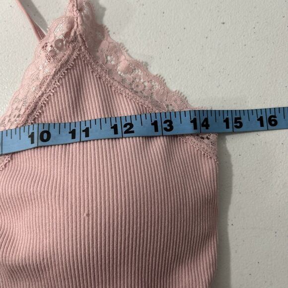 NoBo Crop Top Womens‎ M Pink Lace Festival Sexy 2000 Y2K - Picture 6 of 7